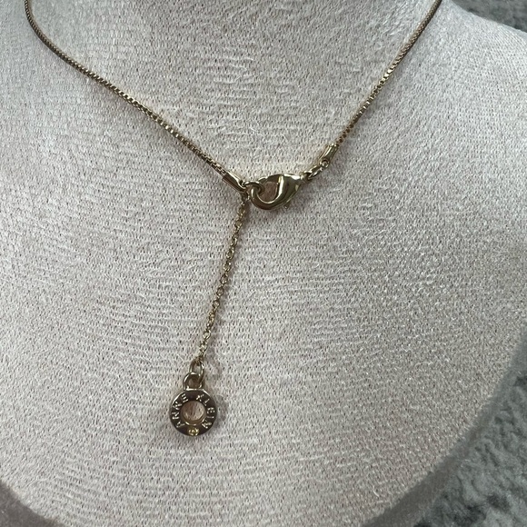 Anne Klein Gold Pave Initial “C” Necklace - Picture 6 of 9